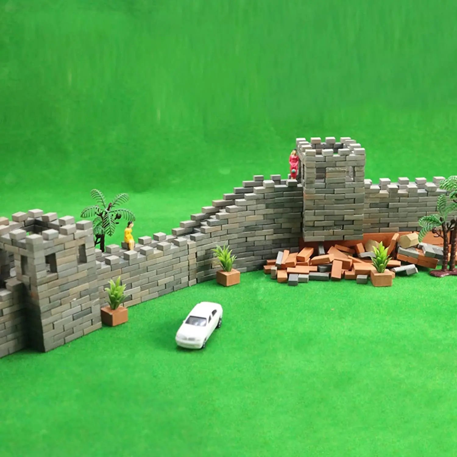 1:35 Scale 150/200 Pieces Mini Bricks For Landscaping Miniature Bricks Brick Wall Small Bricks For Model Railway Scenery
