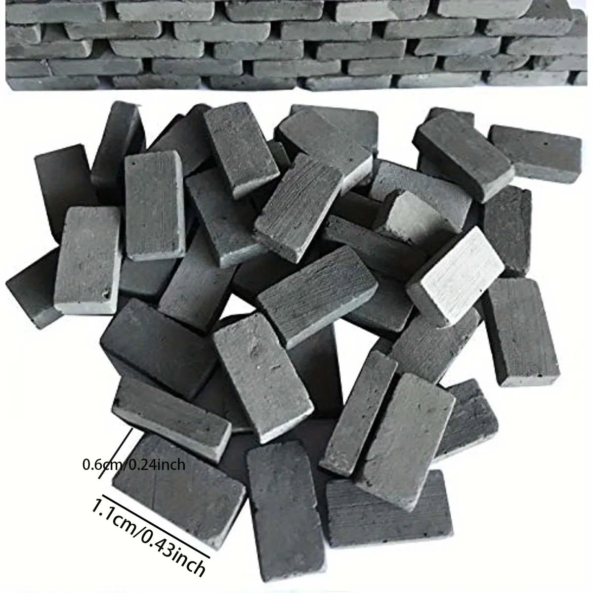 1:35 Scale 150/200 Pieces Mini Bricks For Landscaping Miniature Bricks Brick Wall Small Bricks For Model Railway Scenery