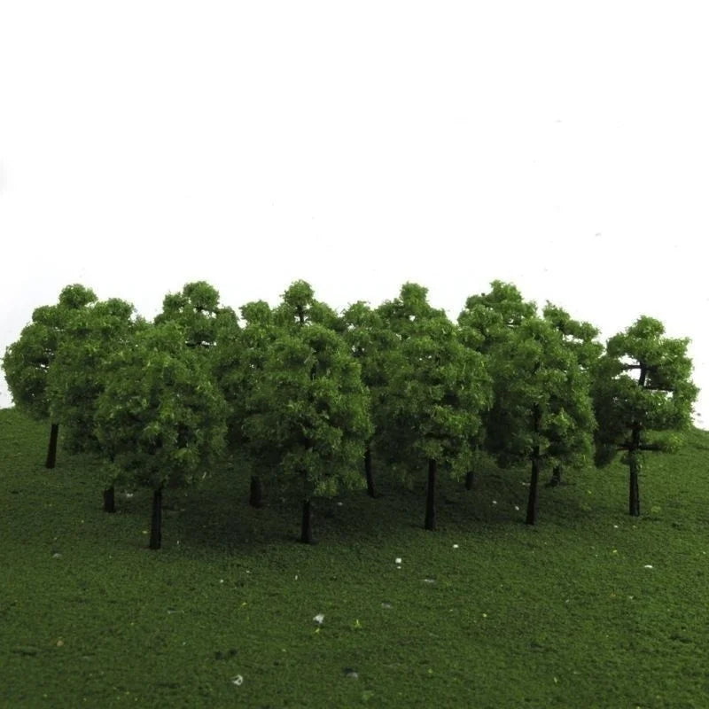 20/40Pcs Green Model Trees. Model Train Railroad Scenery Landscapes.