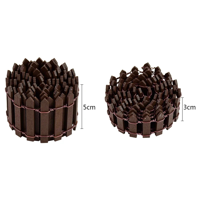 3/5cm*100cm Mini Fence Barrier DIY Model Railway Scenery