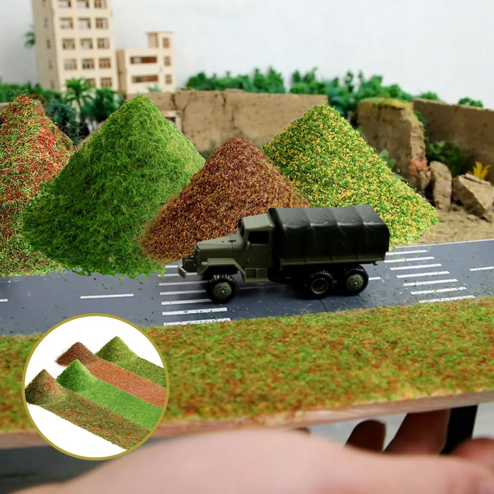 Static Grass Model Terrain Simulation Ground Powder Foliage for Railway Train Wargame Landscape Scenery Diorama Accessories 30G