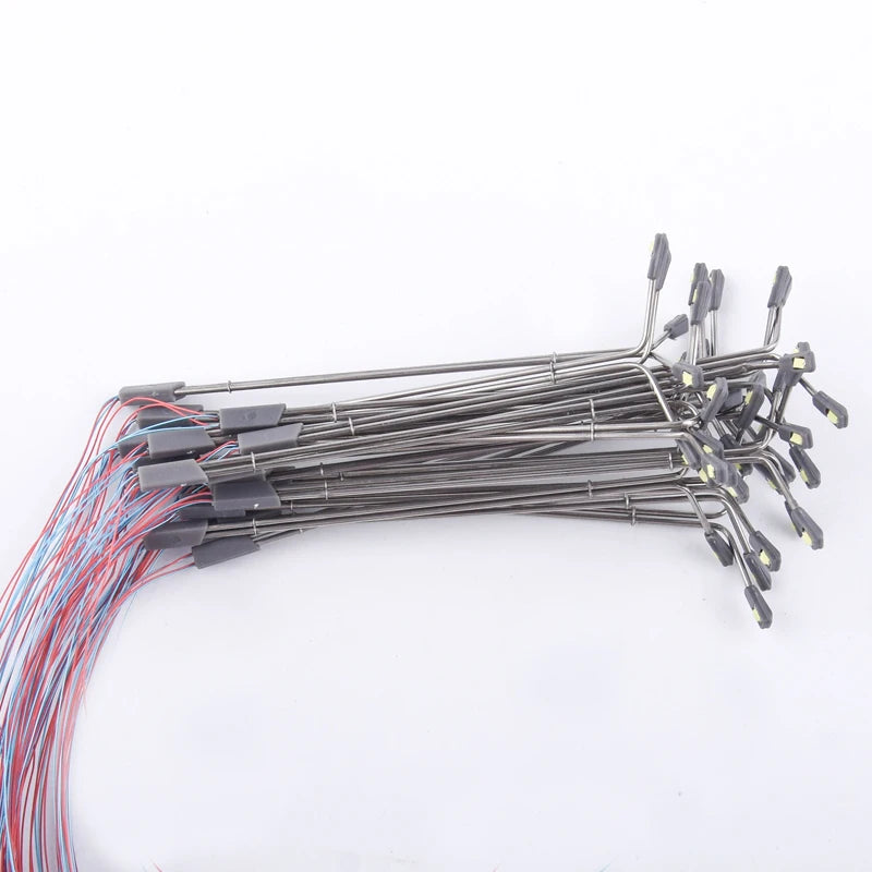 10Pcs LED Street Lights for Model Railway 100/200 Scale Double-Head Lamppost HO N Z Scale Diorama Layout Lighting