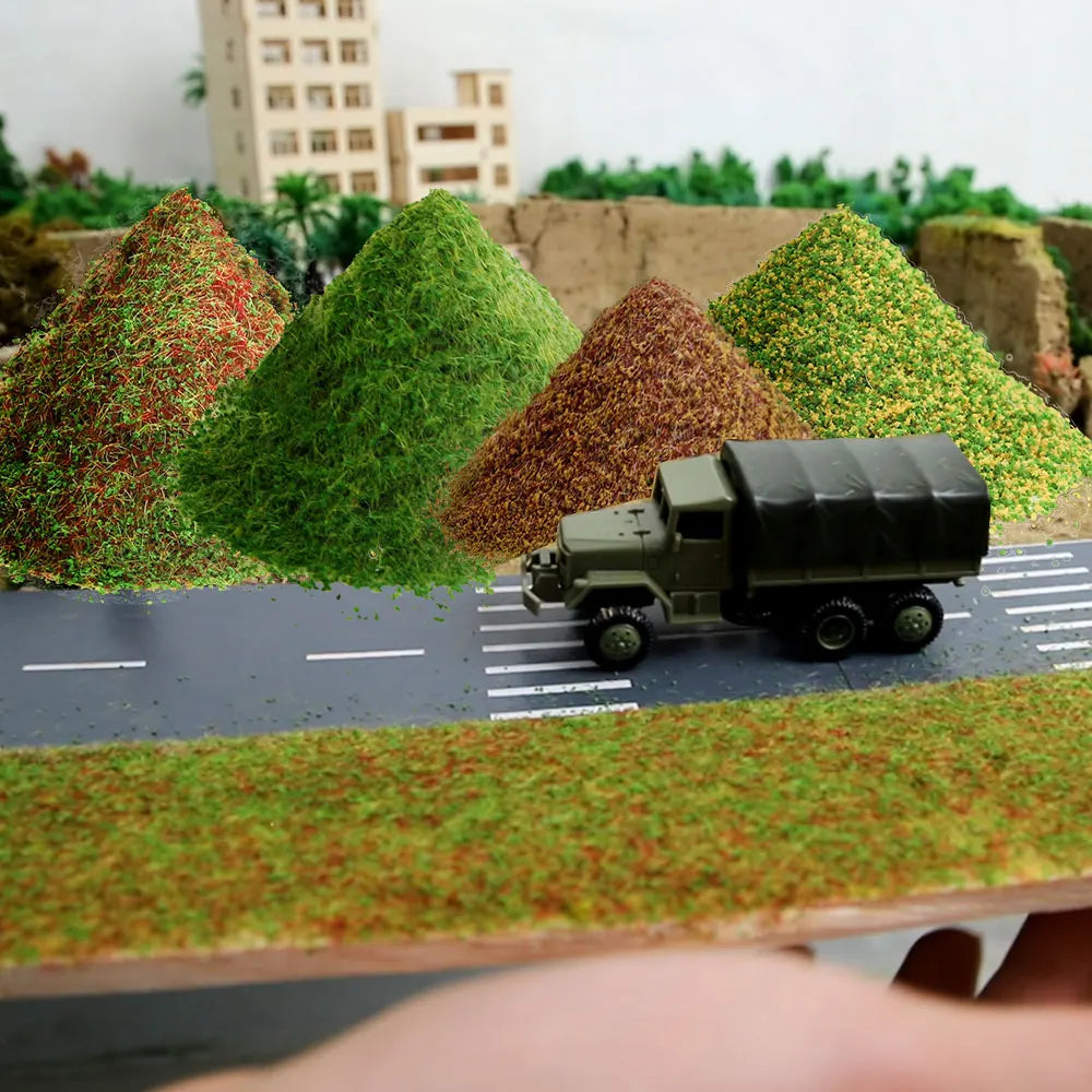 Static Grass Model Terrain Simulation Ground Powder Foliage for Railway Train Wargame Landscape Scenery Diorama Accessories 30G