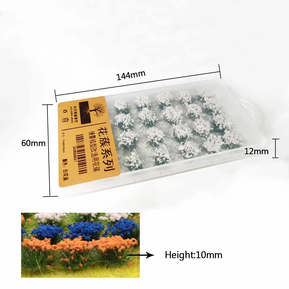 HO 1:87 Flower Trees Train Railroad Scenery Landscape for Diorama Model