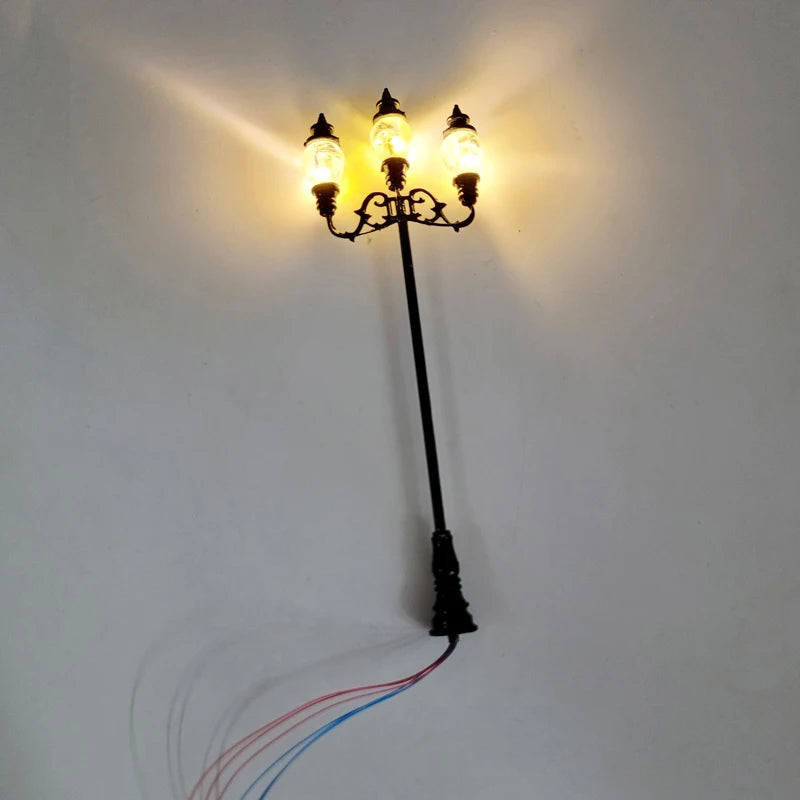 1/87 HO Scale Model trains  Street Light 3V Lamppost Lamps/Model Park Lamps/Train Layout Model Park Scenery