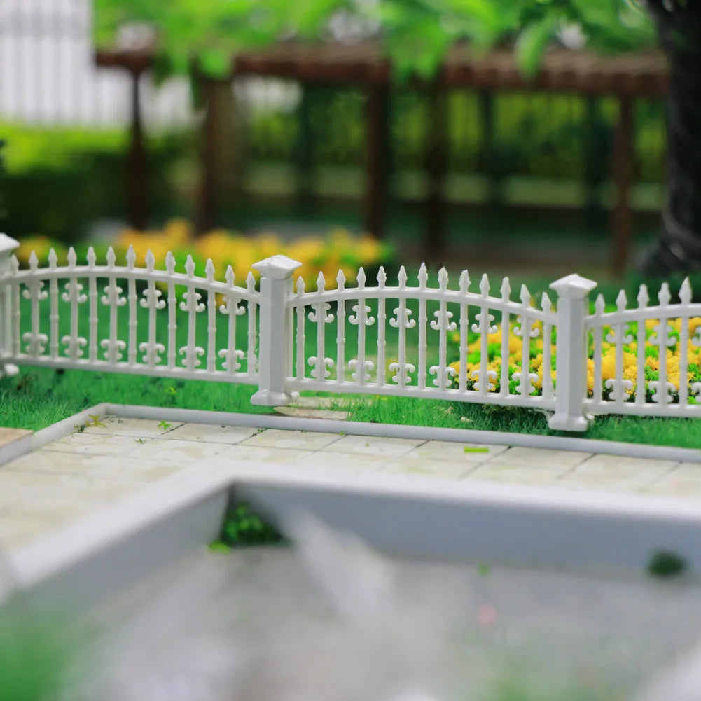 1 Meter Model Railway N Z Scale 1:160 Building Fence Wall White Architectural