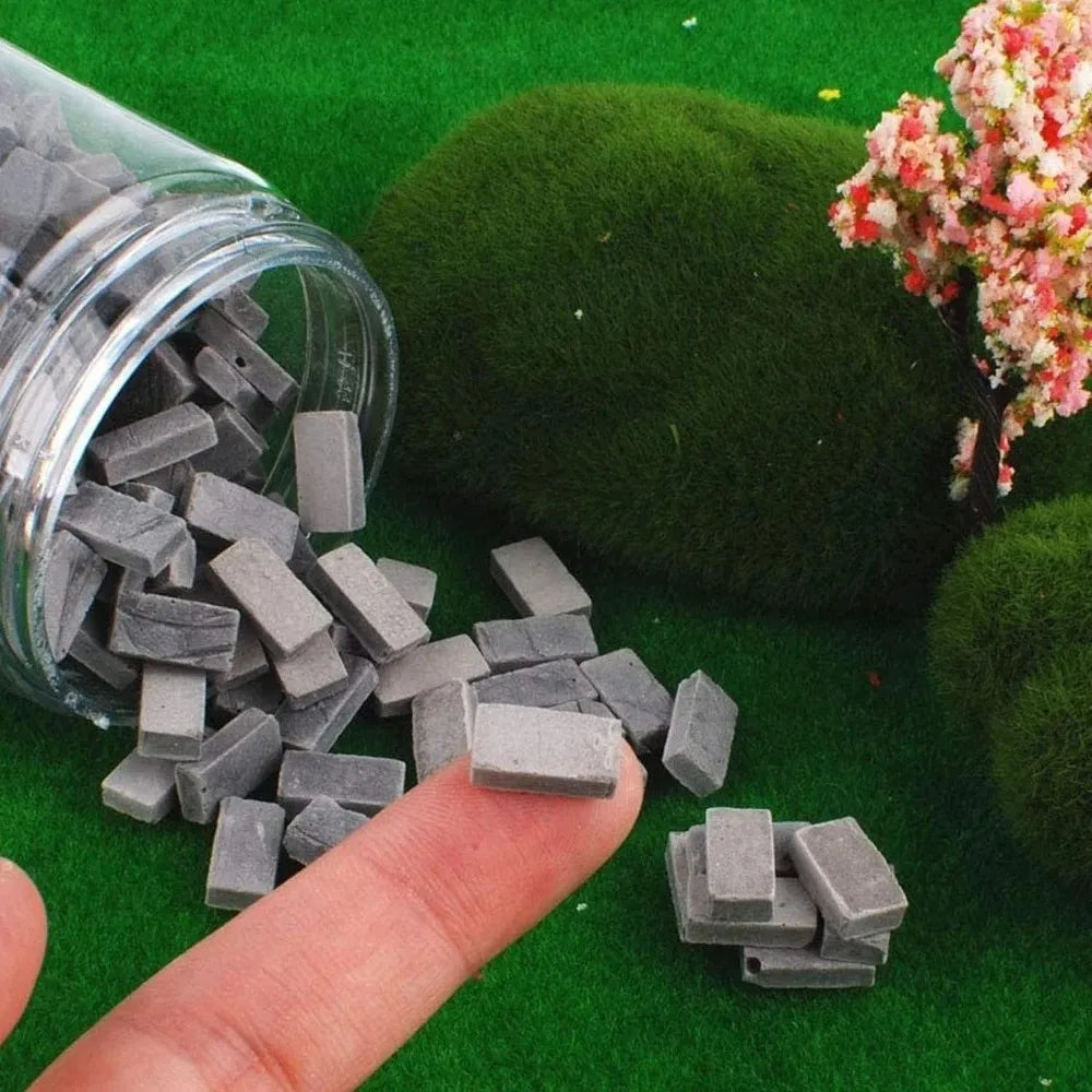 1:35 Scale 150/200 Pieces Mini Bricks For Landscaping Miniature Bricks Brick Wall Small Bricks For Model Railway Scenery