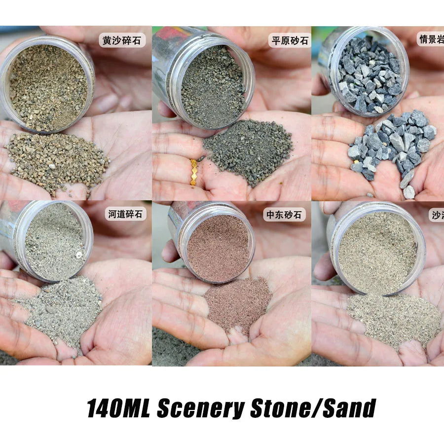 Model Railway Stones, Gravel Ballast For HO N O Scale Model Making  Landscape