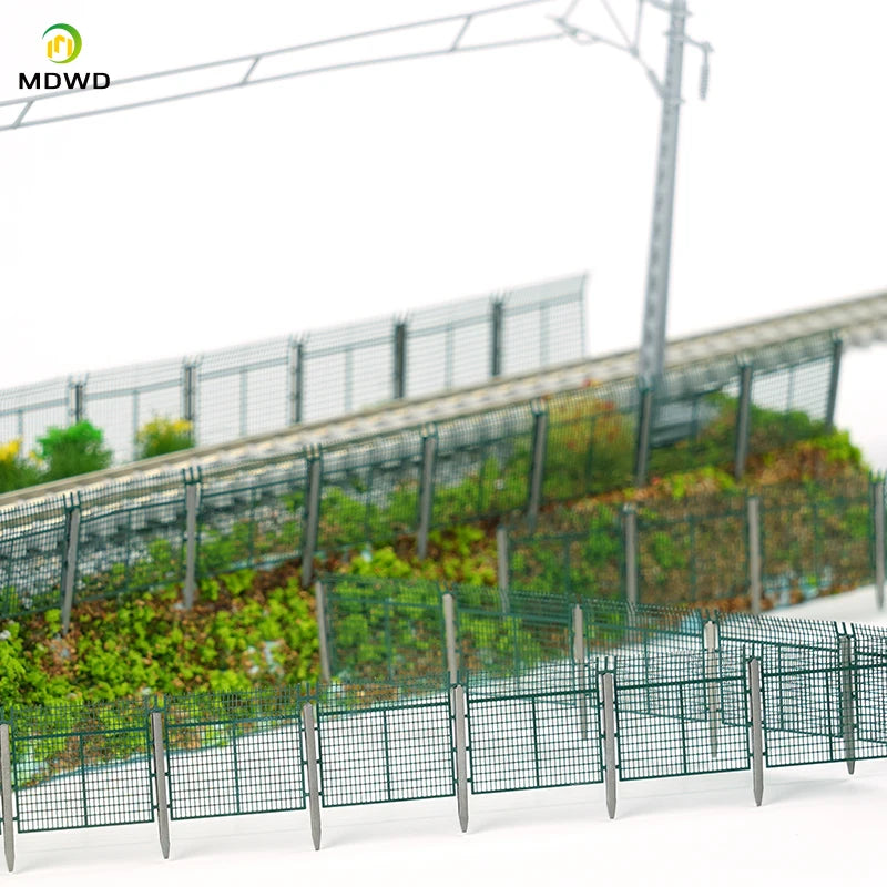 N Scale Flexible Railway Metal  Fence Model Railway/Train Layout Scenery. Miniature detail.