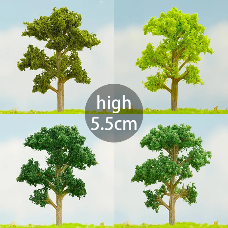 10pcs 5.5CM Trees for Model Train Railroad Layout Scenery