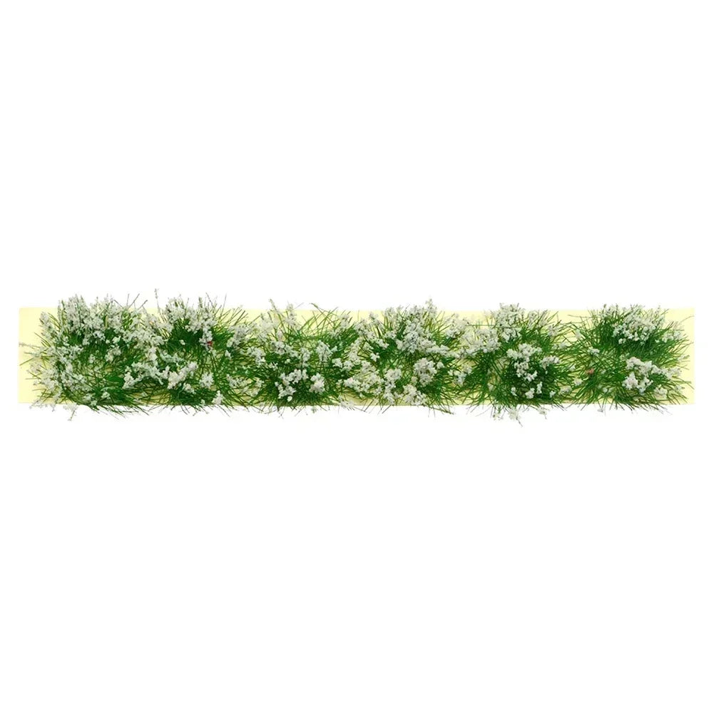 Miniature Flowers Grass Tufts Model For HO Train Railway Building Garden Scene Model Railway/Train Layout Scenery. Miniature detail.