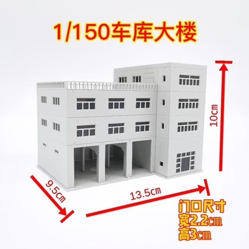 1/150 Scale Building City Street. Model Railway Layout Scene