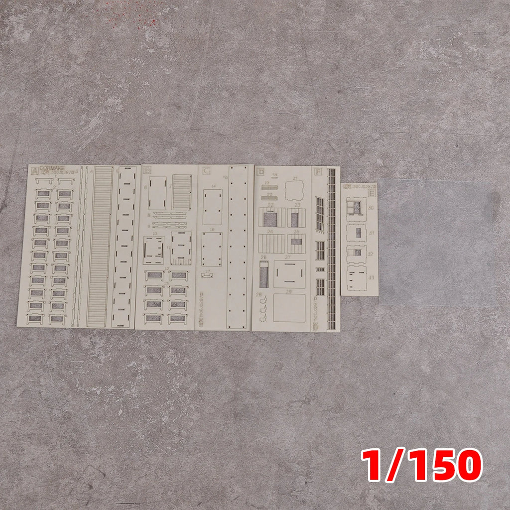 Architectural Model Railway station platform. n scale model kit 1/150
