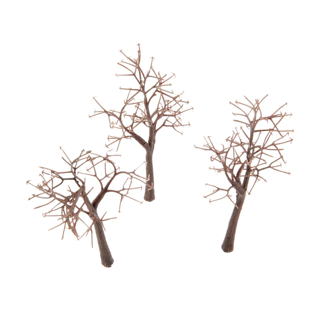10 pcs 12cm Bare Trunk Tree. Model Railway/Train Layout Scenery. Miniature detail. HO OO Scale Train Building Garden Park Winter Scene Layout
