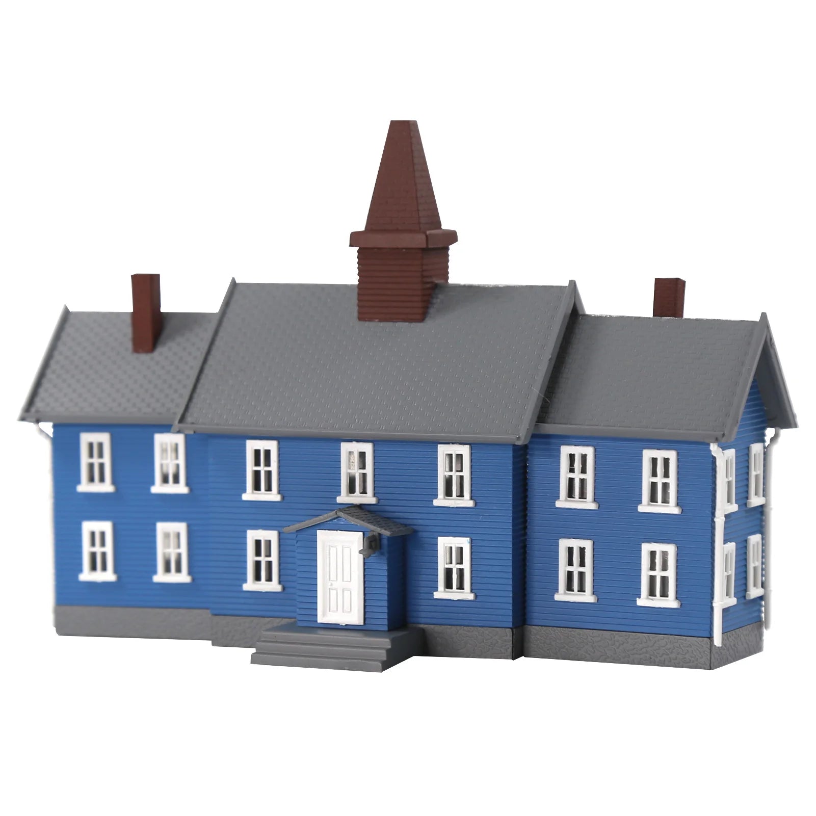 N Scale 1:160 Pre-built Painted School Building Kit Two-story