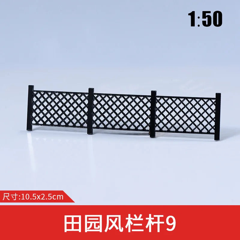 Scale1:50 Simulation Miniature Railing/Fence Model Railway/Train Layout Scenery. Miniature detail. 3Pcs/Lot