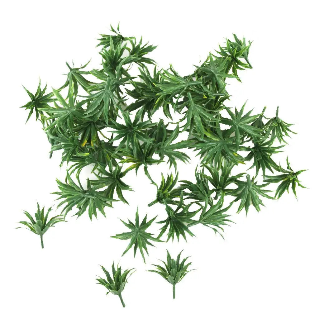 Mini Grass Cover Micro Landscape Prop Plastic Model Plants Green Decor for Railway Scenery