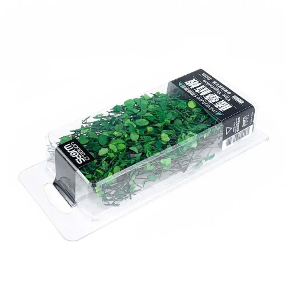 Miniature Model Leaves Miniature Vines Micro Landscape Vegetation. Model Railway/Train Layout Scenery. Miniature detail.