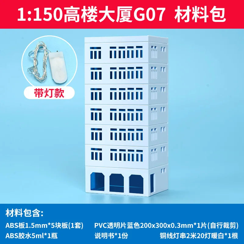 1/150 N Scale City Building Model Railway Layout Street Building Scene