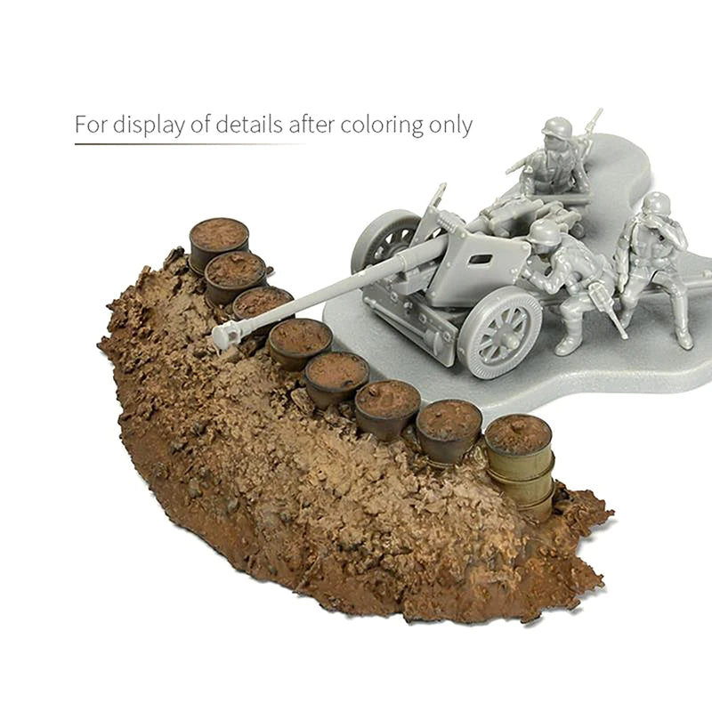 1/72  Model Kits. Oil Drums / Sandbags Railway  Yard Scenery