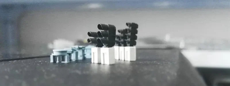 1/87 Signal Light Railroad Turnout Station Model Train Accessories