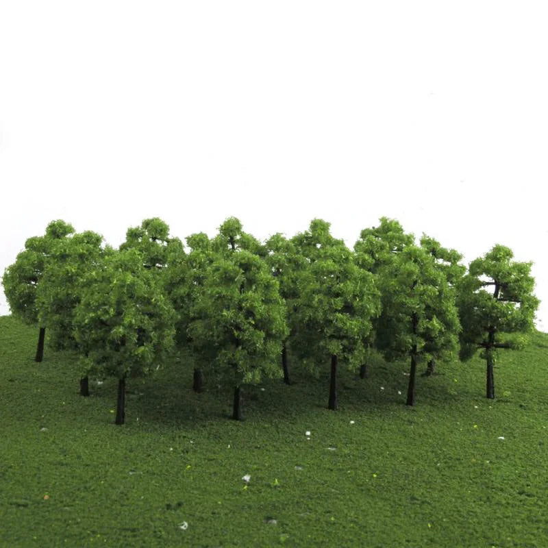 40 Pcs 1:100 Scale Model Trees 3.5cm Railroad Landscape Scenery Model Trees To Decorate Building Model Park