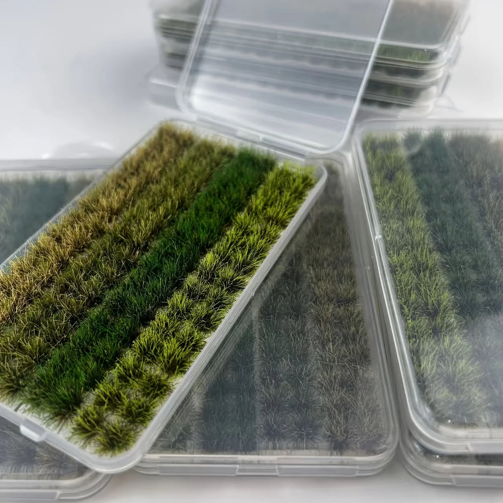 Miniature Lawn Realistic Grass Cluster. Model Train Scenery Kit  104pcs/box