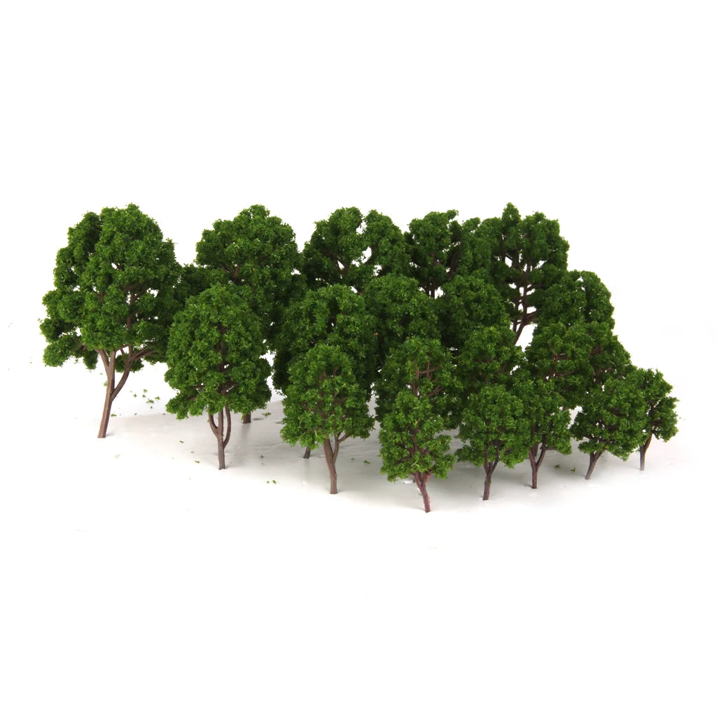 20 Train Layout Model Trees 1:75 HO Model Railway/Train Layout Scenery. Miniature detail.