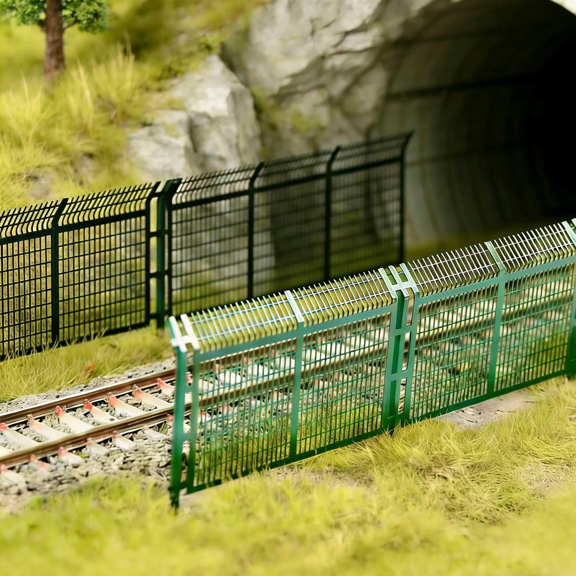 Metal Protective Mesh Fence. Model Railway Building Landscape. Multiple Sizes