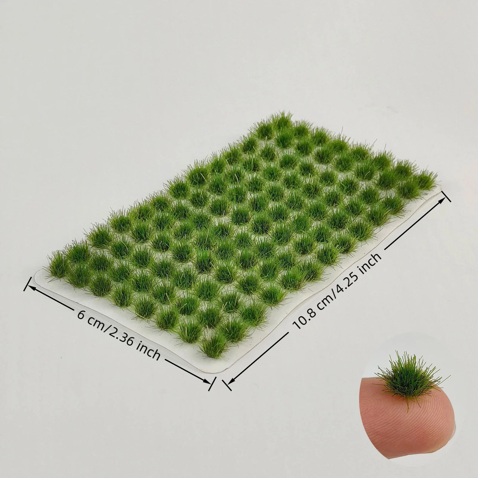 104pcs Static Grass Tufts Model Scenery Kit Miniature Shrubs Bushes for Train Landscape Diorama Terrain Scenic Grass Tuft