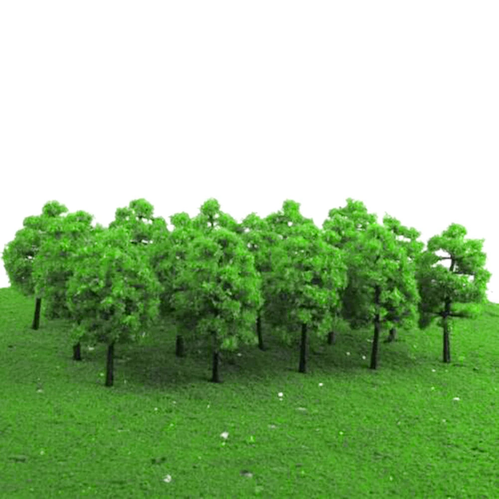 20Pcs Model Trees. Train Railroad Park Scenery Hight 3.5cm Model Railway/Train Layout Scenery. Miniature detail.