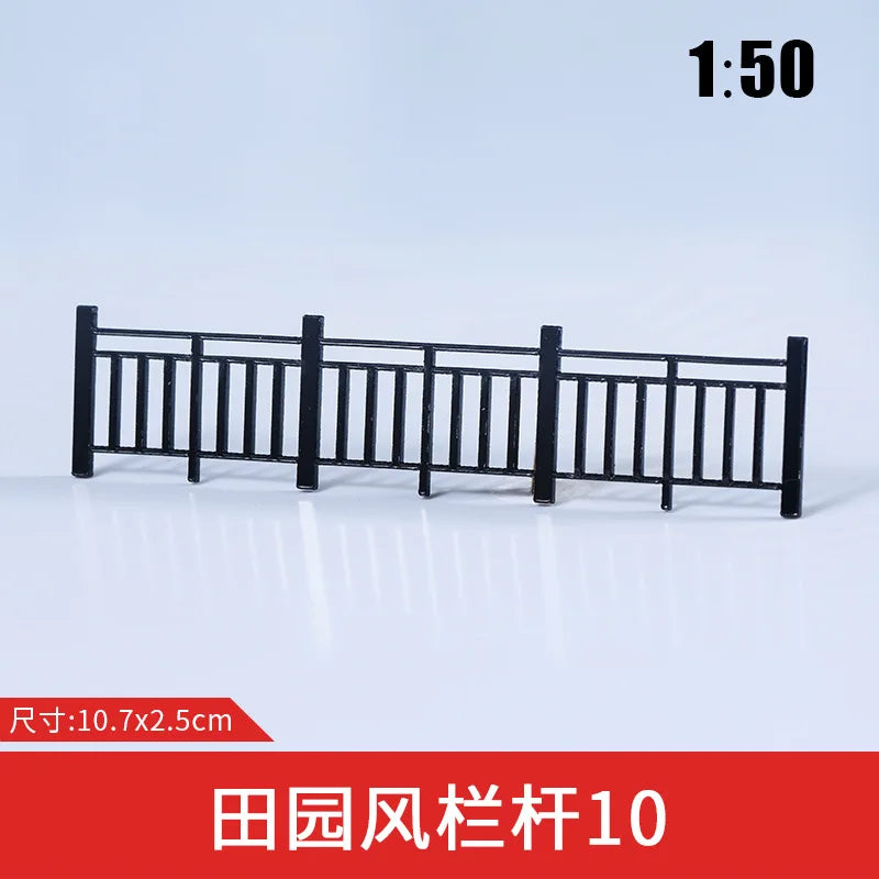 Scale1:50 Simulation Miniature Railing/Fence Model Railway/Train Layout Scenery. Miniature detail. 3Pcs/Lot