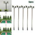 Twin Lights Model Yard Flood Light LED Lights Layout OO 00 Guage Railway Scenery 5 Pack High Quality Practical Accessories