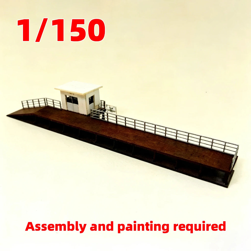 Architectural Model Railway station platform. n scale model kit 1/150