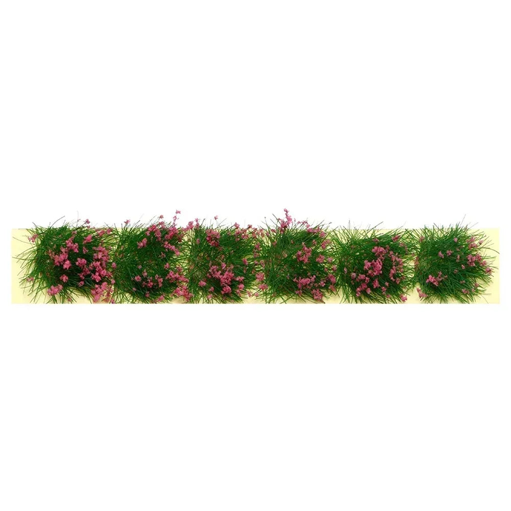 Miniature Flowers Grass Tufts Model For HO Train Railway Building Garden Scene Model Railway/Train Layout Scenery. Miniature detail.