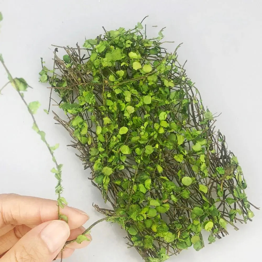 1 Box Scene Model Micro Landscape DIY Accessories 1 Box Miniature Plant Creepers Simulation Rattan Leaves Sand Table Vegetation