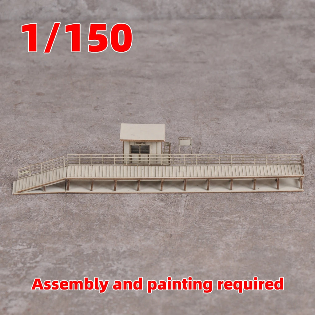 Architectural Model Railway station platform. n scale model kit 1/150