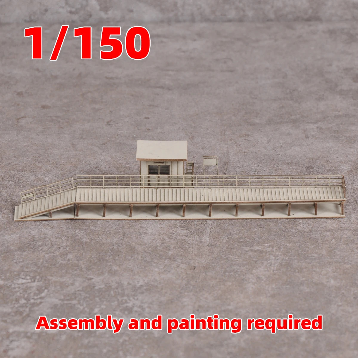 Architectural Model Railway station platform. n scale model kit 1/150