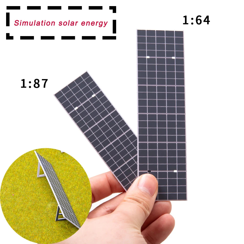 Scale 1:64 1:87 Simulation Solar Panels for Model Railway 1Pc