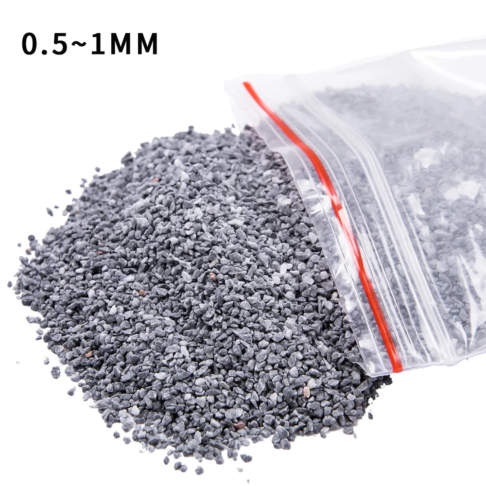 50G Miniature Railway Ballast 0.5mm-3mm Railroad Track Stone for Scale HO N OO Model Making