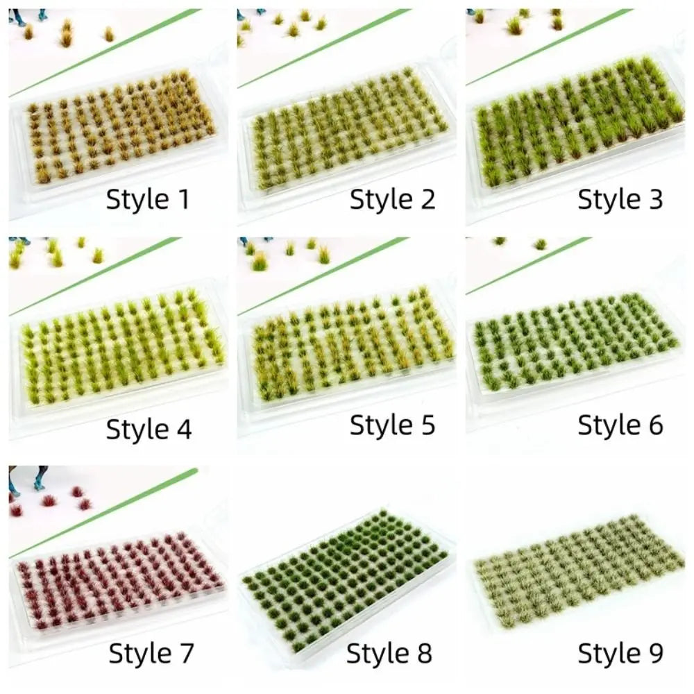Static Scenery Grass Tuft Model Miniature Shrubs Terrain Model Kit Miniature Grass Cluster Simulation 5mm/8mm Static Grass Tuft