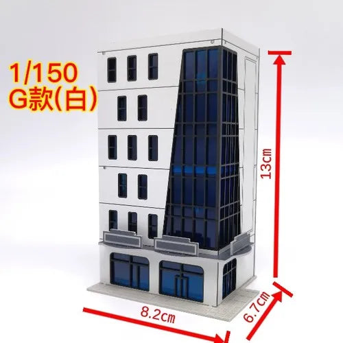 1/150 Scale Building City Street. Model Railway Layout Scene