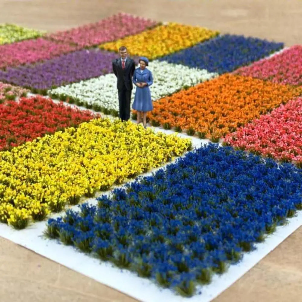 Miniature Flower Grass. Model Railway/Train Layout Scenery. Miniature detail.