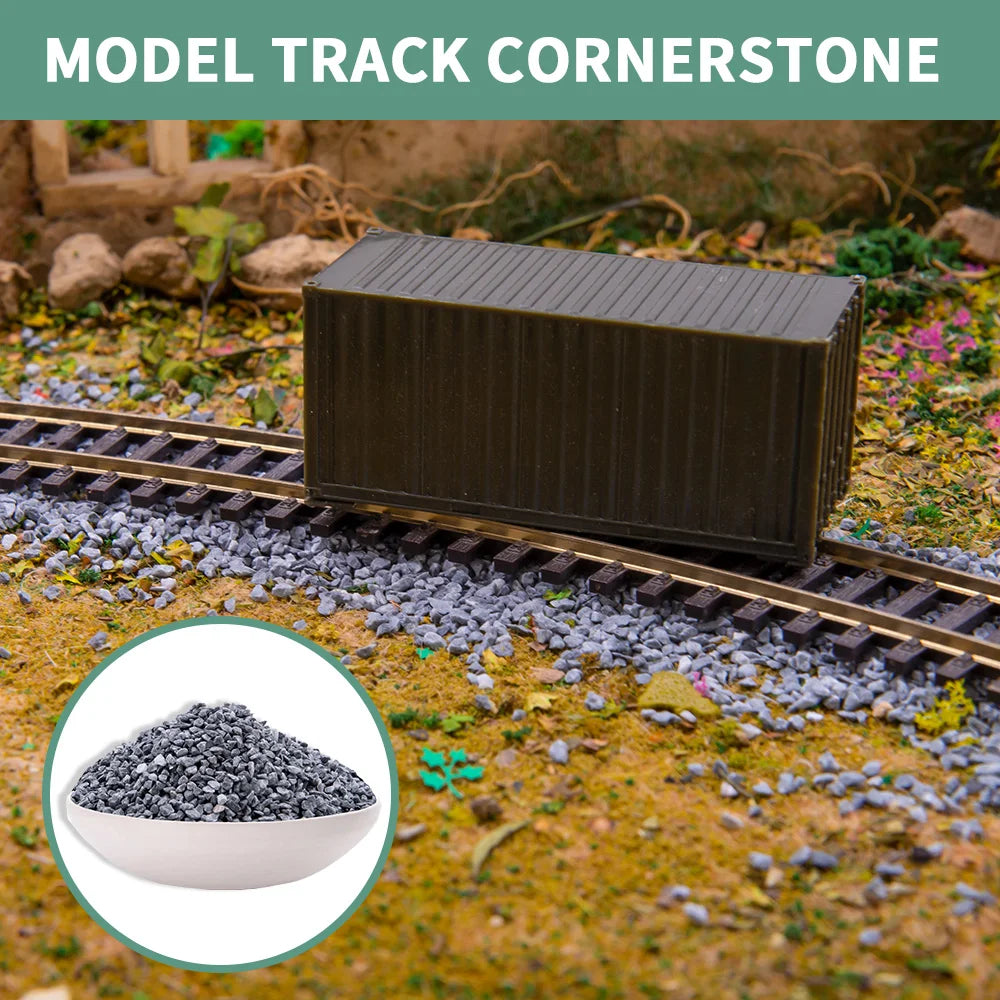 100G/bag 0.5-3Mm Train Track Crushed Stone. Model Making Micro Roadbed Materials
