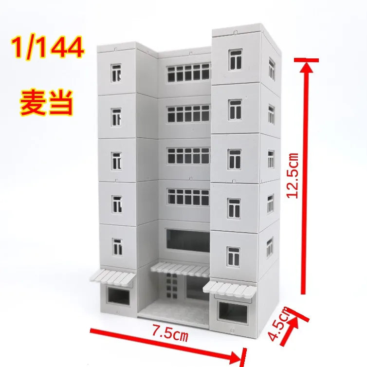 1/150 Scale Building City Street. Model Railway Layout Scene