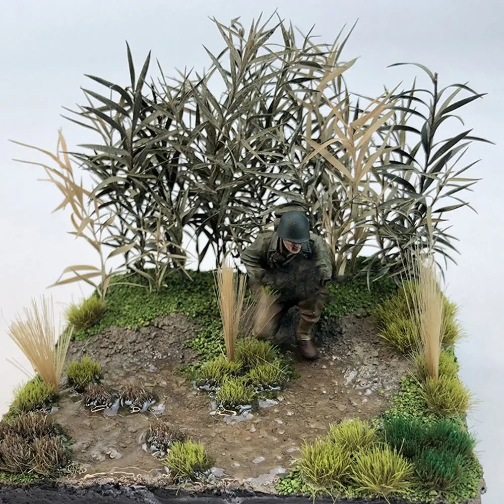 Model Railway Landscape DIY Accessories 1 Box Sand Table Vegetation Long Leaf Grass Cluster Miniature Reed