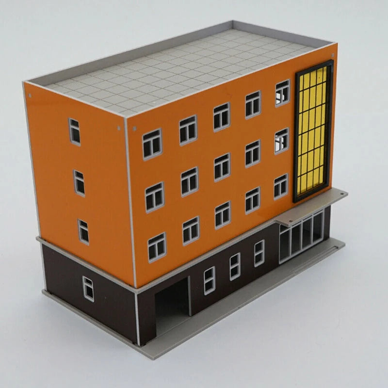 N Scale Railway Scenery Kit - Miniature Hotel Building DIY Model. Model Railway/Train Layout Scenery. Miniature detail.