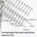 N Scale Flexible Railway Metal  Fence Model Railway/Train Layout Scenery. Miniature detail.