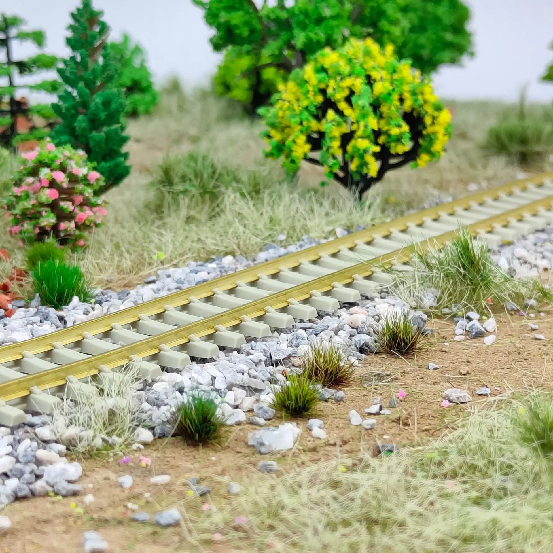 8mm Grass Cluster Scene Model Miniature Vegetation Materials Diy Railway Sand Table Lawn Layout Kit Diorama Accessory 120pcs/box