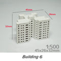Scale 1:500 Miniature House Architecture For City Model Railway Layout